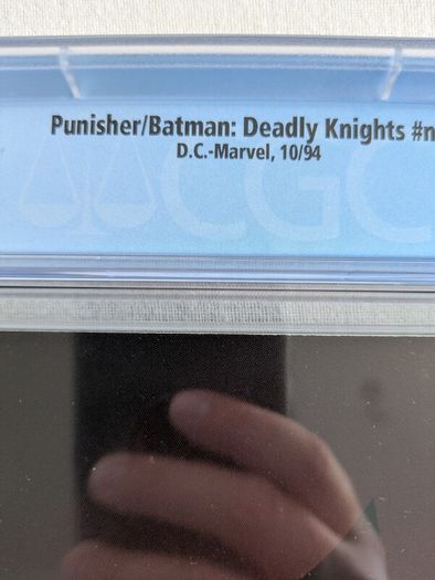 The Punisher  Batman Deadly Knights CBCS / CGC 9.8 Certified Graded Comic Framed  DC Marvel