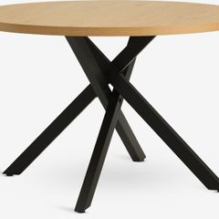 Dining table Nortoft D120 (warm oak / black)