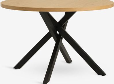 Dining table Nortoft D120 (warm oak / black)