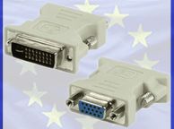 main image for ad New Male DVI to Female VGA Adapter Video Converter 24+5 DVI-I #62