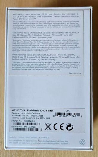 Apple iPod Classic 6th Gen 120gb