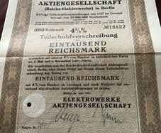 Rare/Genuine WW2 German War Bond