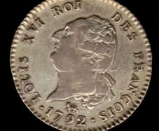 Royal France 1792 Louis XVI (30 Sols) VF