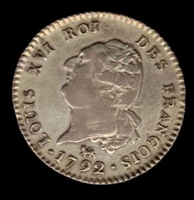 Royal France 1792 Louis XVI (30 Sols) VF