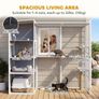 4-Tier Wooden Catio Cat Enclosure Image 4
