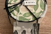 6 Handmade Mother of Pearl Coasters