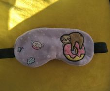 Girls sloth on a donut eyeask
