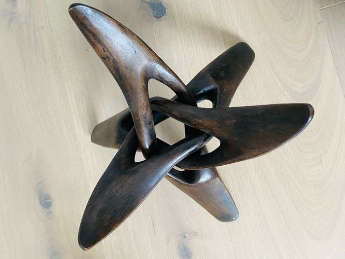 Handmade wooden bowel and stand