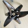 Handmade wooden bowel and stand Image 2