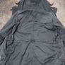 pull and bear men faded navy blue small but long jacket Image 3