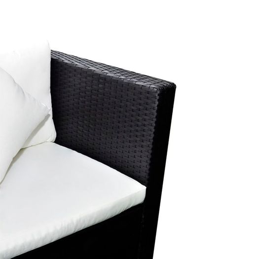 Garden Rattan - Free Delivery Semi Circle With Coffee Table