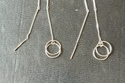 silver earrings