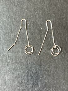 silver earrings