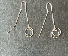 silver earrings