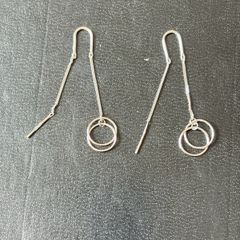 silver earrings