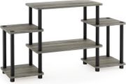 NEW SALE | Turn-N-Tube No Tools Entertainment Center, TV Unit, TV Stands, French Oak/Black, 105.4 (W) x 58 (H) x 29.5 (D) cm