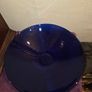 Large Cobalt Blue Glass Bowl Image 7