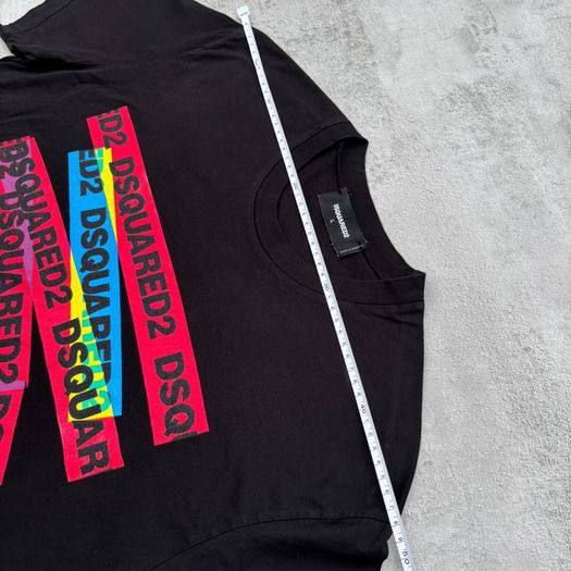 Black Dsquared2 Logo Tape T-Shirt
