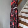 Black & red floral dress, Size 20-22 Image 3