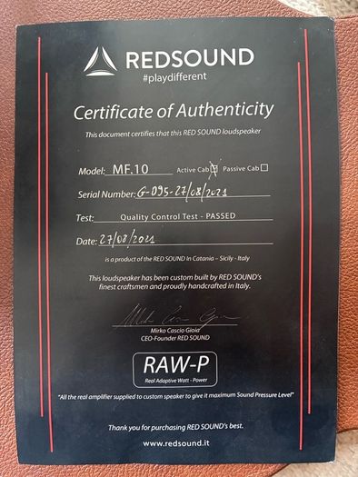 G66/Redsound Active FRFR Speaker