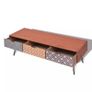 TV Cabinet with 3 Drawers 120x40x36 cm Brown Image 4