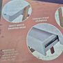Brand New Home Comforts Desk - Matt White / Wood Legs (Unopened) Image 3