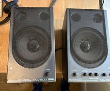 Roland MA-150U Powered Speakers, Pair, Untested