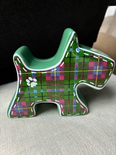 Brand New Ceramic Scottie Dog Money Bank