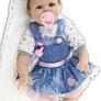 Realistic 22''/55cm Reborn Baby Dolls Real Life Soft Silicone Vinyl Reborn Dolls Lifelike Reborn Toddler Girls Handmade Boy Girl Toy (FREE POSTAGE) Image 4