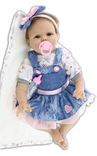 Realistic 22''/55cm Reborn Baby Dolls Real Life Soft Silicone Vinyl Reborn Dolls Lifelike Reborn Toddler Girls Handmade Boy Girl Toy (FREE POSTAGE)