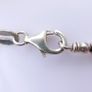 Vintage High Quality  Sterling Silver 925 heavy Bead Necklace  length 16" - 12,58g Image 4