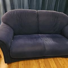 sofa - 2 seater microfiber suede