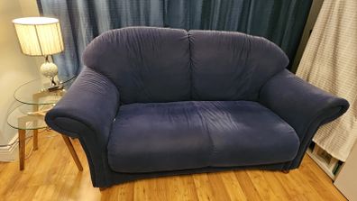 sofa - 2 seater microfiber suede
