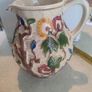Beautiful H J Wood Relief Molded Vase, Vintage 1950s in Excellent Condition, Hand Painted, Indian Tree design, made in England Image 2