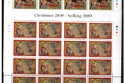 2009 Ireland Christmas Commemorative Stamp Sheetlets Plate 1A1A1A1A Mint Never Hinged (MNH)