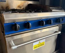 Blue Seal Commercial Gas Range with Griddle & Oven