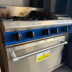 Blue Seal Commercial Gas Range with Griddle & Oven
