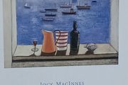 picture promotional exhibition poster  for Scottish artist  Jock MacInnes framed with glass