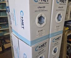 Cnet Cat6 Utp Copper Cable 24 Awg Pvc Ice Blue 305m Box - Qucat6pvc
