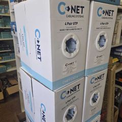 Cnet Cat6 Utp Copper Cable 24 Awg Pvc Ice Blue 305m Box - Qucat6pvc