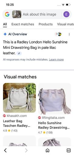 Radley London drawstring crossbody bag light purple pebble-grain leather