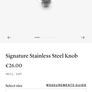 Le Creuset Signature Stainless Steel Knob 4.7cm x 2 Image 2