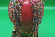 Stunning jewelled costume earrings, D18 post 3e