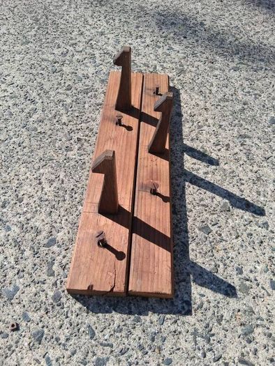 Art Nouveau Wooden Coat Rack
