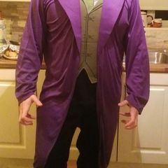 halloween costume Joker adult and Panda child