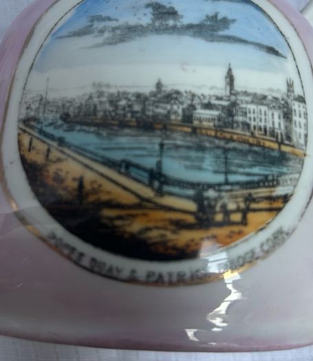 Antique. Souvenir of  Cork  ceramic teapot