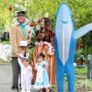SEASONAL SALE  Inflatable Costume Adult shark costume- Funny Dress Party Costume for Adult Halloween blue Image 5