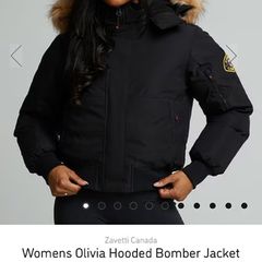 Zavetti Canada womens olivia bomber Jacket size small excellent Condition!