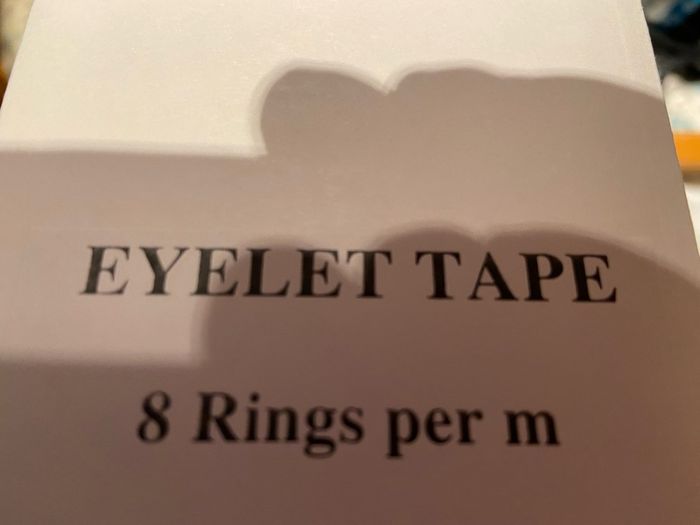 Premium eyelet tape, 33 mm