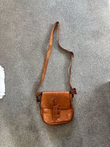Genuine leather crossbody bag
